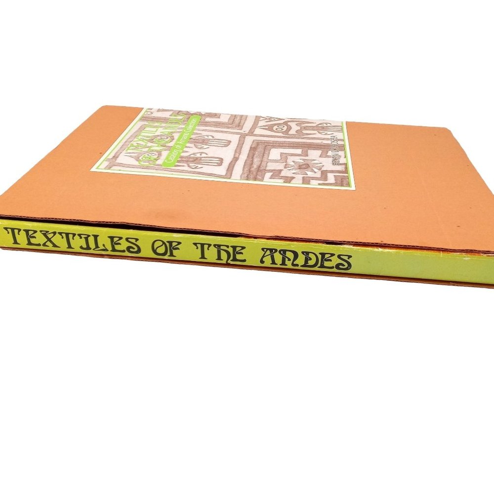 Textiles Of The Andes Catalog of Amano Collection Art Book Slip Case LARGE Colle